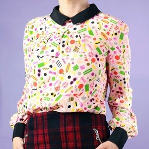 Kate Spade x Darcel New York Silk Blouse